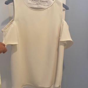 Amanda Uprichard sleeveless blouse with elastic sleeves size M.